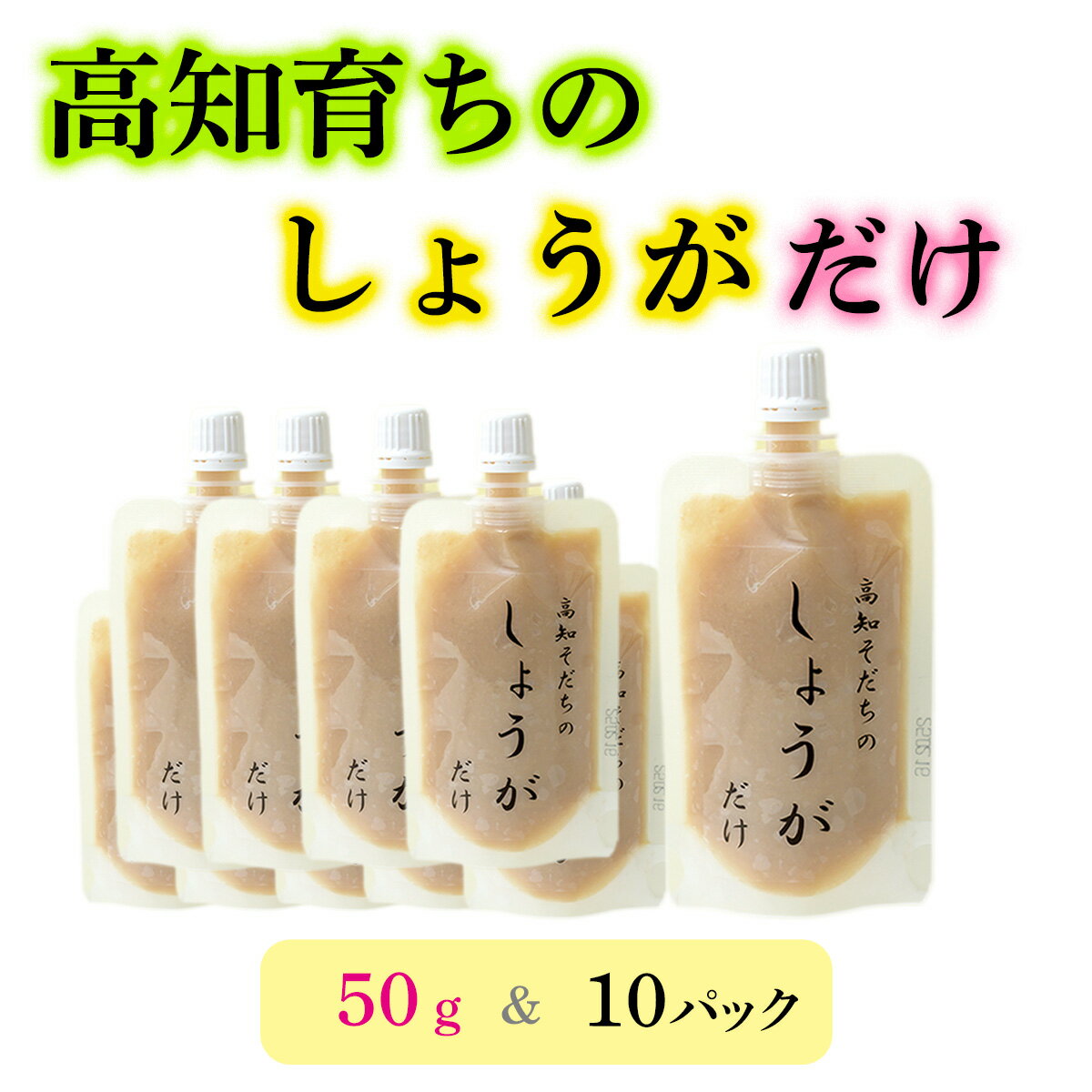 【ふるさと納税】　高知そだちのしょうがだけ（50g×10パック）