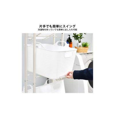 ふるさと納税 新潟市 スイング式バスケットラック 4段 キャスター付き [54071141] |  | 03