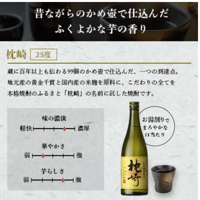 【父の日】かめ壺仕込み『枕崎』 720ml　A0-31F【1493507】