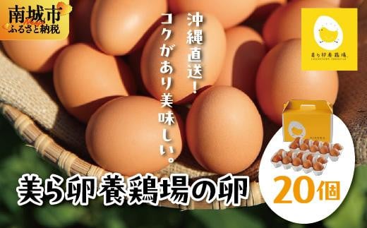 卵の黄身が掴めるほどの新鮮さ 美ら卵養鶏場の卵 20個【順次配送】