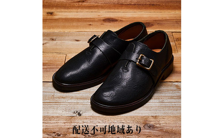 KOTOKA　 一枚革モンク　ブラック　 メンズ ファッション 靴 シューズ 栃木レザー KTO-4001  BN002 25.5cm