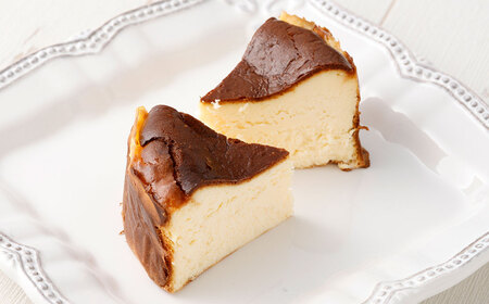 バスクチーズケーキ ホール 約350g×1個 スイーツ ケーキ チーズケーキ バスク クリーミー 贅沢 クリームチーズ バスク 誕生日 お祝い 特別 おしゃれ お菓子 なめらか 口溶け 冷凍 福岡県 