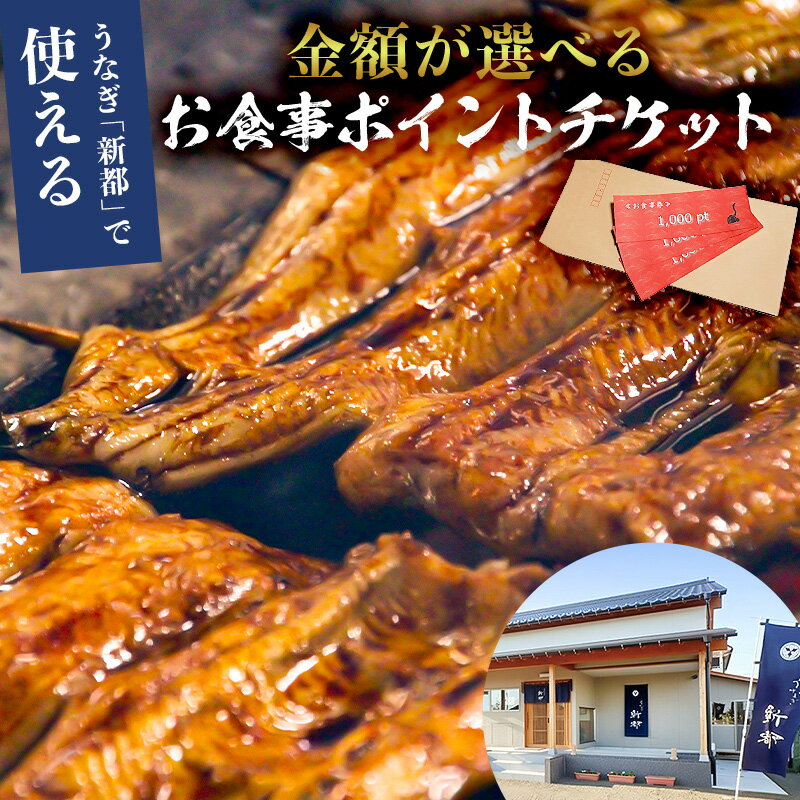 【ふるさと納税】 【金額が選べる】うなぎ 新都で使えるお食事ポイントチケット のし対応可能 千葉県 南房総市 活鰻 炭火 焼く 蒲焼 食事券 金券 刺身 風味 海の幸 送料無料