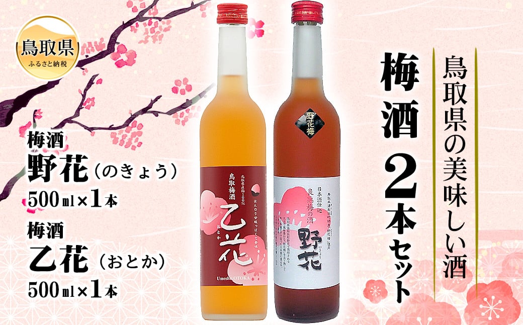 
                  鳥取県の美味しい酒　梅酒　2本セットＢ_T2600071
                