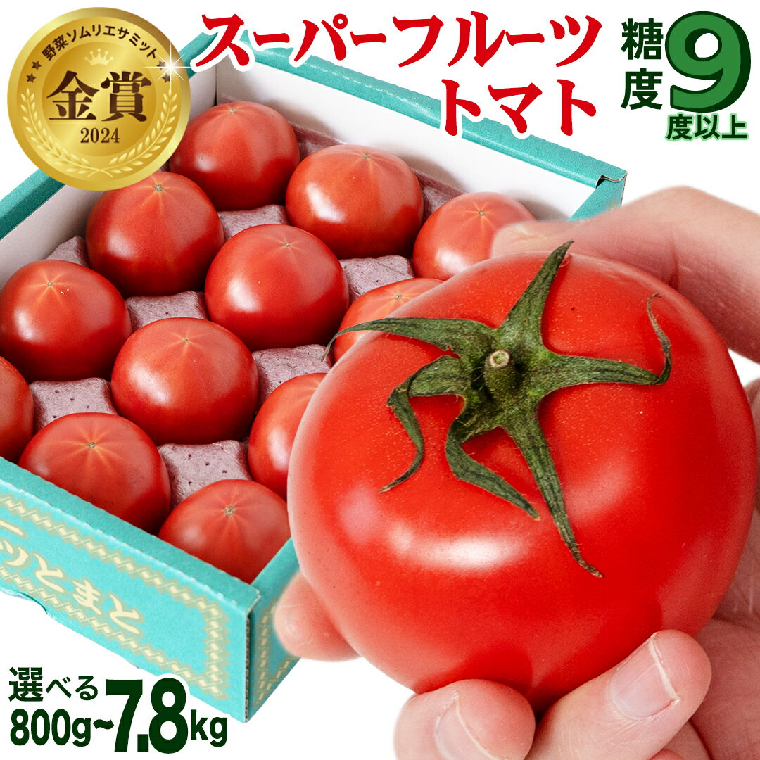 【ふるさと納税】スーパーフルーツトマト 糖度9度 以上 ( 選べる 内容量 ＆ お届け回数 ) 2026年産 先行予約トマト とまと フルーツトマト フルーツ 野菜 やさい 定期便 定期 大箱 中箱 小箱 1箱 2箱 高糖度