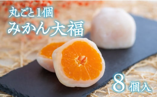 【先行予約】【大福】みかん大福 （8個入） ≪8月中旬～1月上旬頃発送予定≫ フルーツ大福 大福 みかん ミカン 和菓子 だいふく 和菓子 フルーツ大福 スイーツ 和スイーツ ミカン 柑橘 杵つき餅