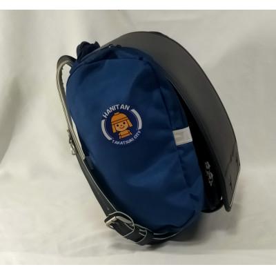 ふるさと納税 高槻市 【TVで紹介!】ランドセル用補助バッグ「サンドセル」 はにたんバージョン/ポケットなし《ネイビー》