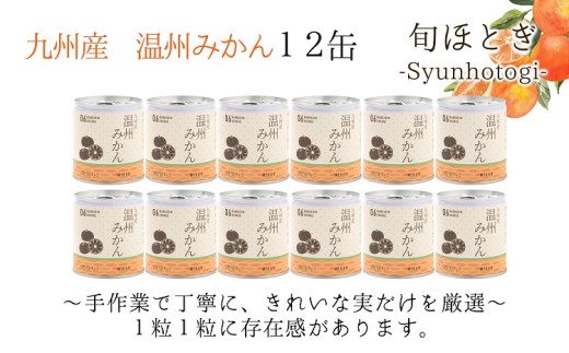 缶詰工場直送　特選果実「旬ほとぎ」温州みかん　12缶【B5-058】 みかん ミカン 温州みかん 缶詰 みかん缶 シラップ漬け