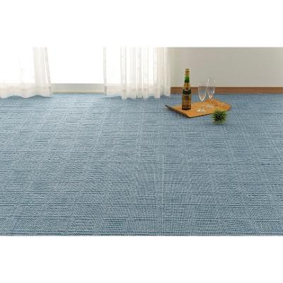 ふるさと納税 泉大津市 日本製　カーペット　長方形　6帖　約261×352cm　ブルー　1枚　 350122860型