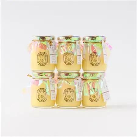 八ヶ岳育ちのたまごと牛乳 かもしかプリン プレーン(90ml×6個)_菓子・スイーツ プリン  _【配送不可地域：離島】【1576516】