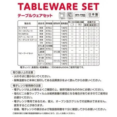 ミキハウス　テーブルウェアセット  (T50)_雑貨・日用品 ベビー用品    雑貨・日用品 グラス・カップ 食器   雑貨・日用品 スプーン・フォーク・ナイフ 食器   雑貨・日用品 皿・椀 食器 