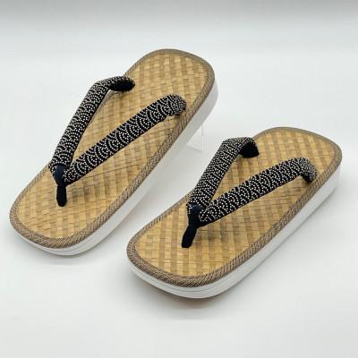 ふるさと納税 王寺町 信貴×雪丸　毘沙門亀甲　SNEAKERS雪駄(BS白あじろ05青海波)