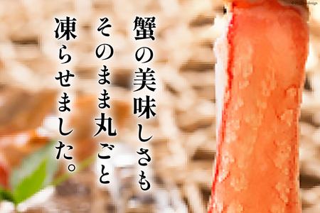 【能登支援】極太 生本ずわいがに 棒肉ポーション 約1kg 26本～40本入り 殻剥き不要 ! 脚肉のみ ! [カネダイ 宮城県 気仙沼市 20564812] 蟹 かに カニ ずわいがに ズワイガニ 