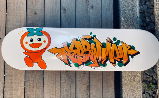 かきりんスケートボードデッキ type FUYU