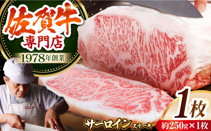 佐賀牛 厚切り サーロイン ステーキ（約250g×1枚）【肉の三栄】 [HAA001]