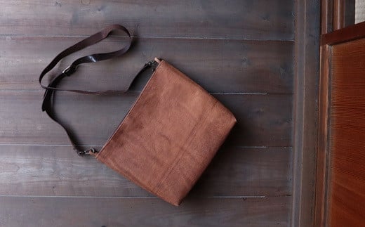 GD-9.【酒袋でつくるバッグ】酒蔵（談山）バッグT (横長ショルダー)