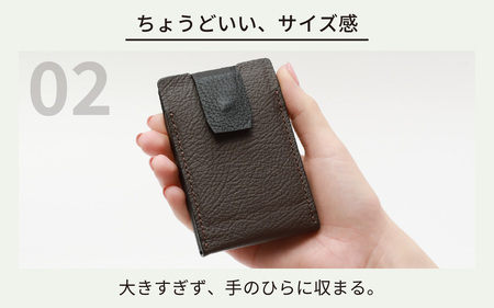 スマート名刺入れ「粋」・グレー [F-024001_02]
