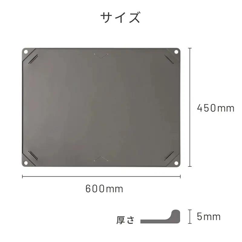 HARIOトイレトレー グレー　INK ペット用 - トイレトレー ハリオ トイレマット ペット用 トイレ 犬 シニア犬 丸洗い 清潔 簡単 薄型 コンパクト 持ち運び 便利 シリコン 埼玉県 幸手市
