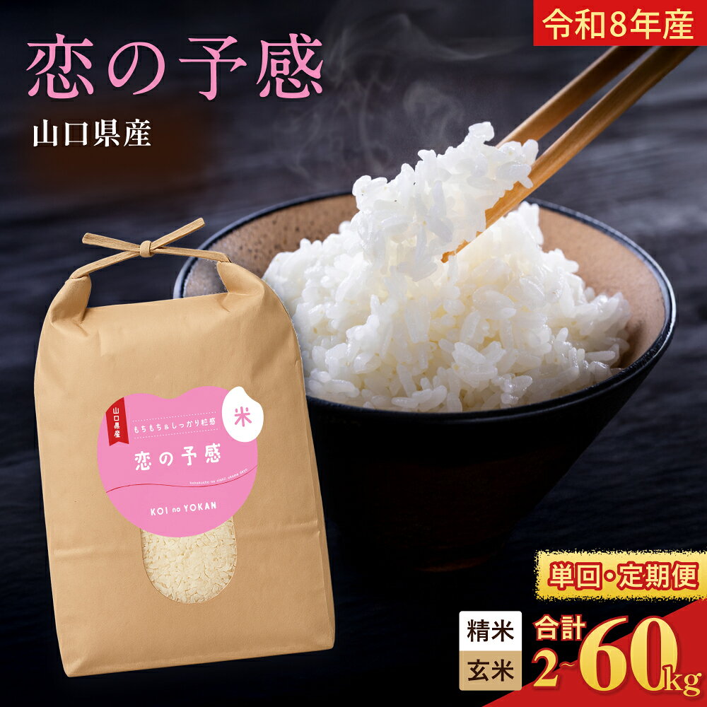 【ふるさと納税】 【令和8年産】 数量限定 お米 2kg 5kg 10kg 15kg 20kg 30kg 選べる 容量 回数 定期便 恋の予感 米 こめ 白米 精米 玄米 お取り寄せ 食品 おすすめ ギフト 贈答 家庭用 便利 お手軽 備蓄 ご飯 お弁当 おにぎり 産地直送 美味しい米 下関 山口