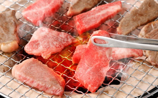 【全3回定期便】【A4ランク以上】長崎和牛 出島ばらいろ 特選焼肉 セット ( ロース カルビ カタロース モモ のいずれか2種類 ) 約300g×2 合計約600g ／ 和牛 お肉 肉 牛肉 国産 焼き肉 肉のマルシン 長崎県 長崎市