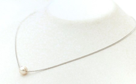 若狭パール 艶々あこや真珠　至宝の7mm一粒ペンダント C ファッション アクセサリー ネックレス 