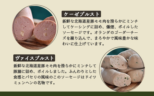 【北海道産豚肉使用】ロースハム・ベーコン・ソーセージ Eセット（6種計約1740g）【24156】