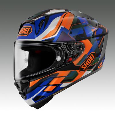 ふるさと納税 稲敷市 SHOEIヘルメット【X-Fifteen VALION(ORANGE/BLUE)】M チケット付