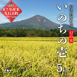 【予約】【令和7年産・新米】幻の米 いのちの壱 特別栽培米　5kg【減農薬・減化学肥料】