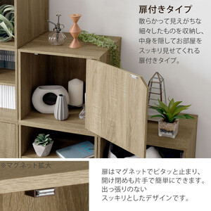 【完成品でお届け】木製収納ボックス〔幅40cm・扉付きタイプ〕（ウォールナット）キューブボックス 収納 カラーボックス 扉付き 収納棚 木製 cd dvd 収納ボックス キューブ型 ラック スタッキン