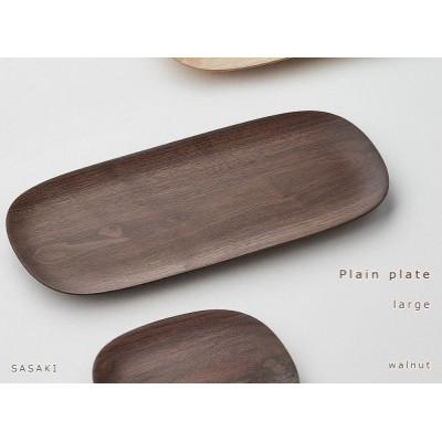 ふるさと納税 旭川市 【2025年2月中旬発送】SASAKIのPlainPlate L/W│旭川クラフト木製品03473 | 