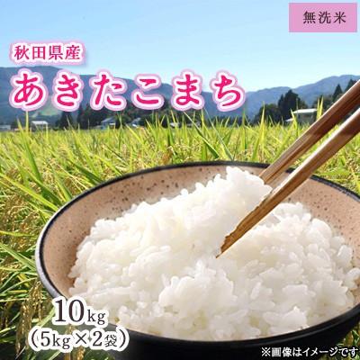 ふるさと納税 大仙市 令和7年産　秋田県産あきたこまち　無洗米　5kg×2袋