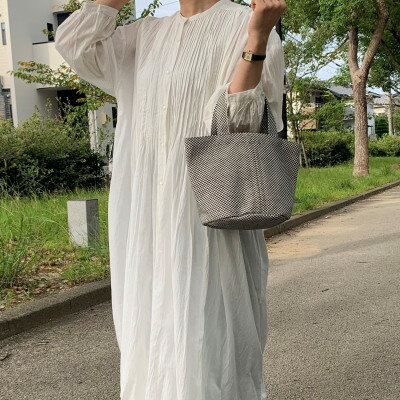 【ふるさと納税】三河木綿刺子織　sasicco　コールバッグ　消防刺子【1683714】