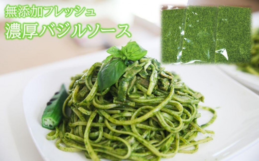 
            農家だからできる濃厚『無添加　バジルソース』 パック 100ｇ×5
          