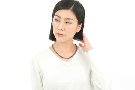 【ふるなび限定】【一点もの】ブラックダイヤモンドネックレス　R54　K05085-H　FN-Limited-SP