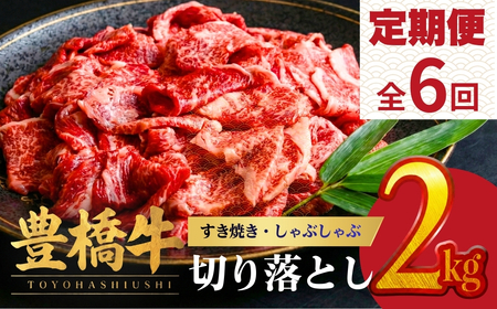 豊橋牛 定期便6回隔月 2kg 国産 牛肉