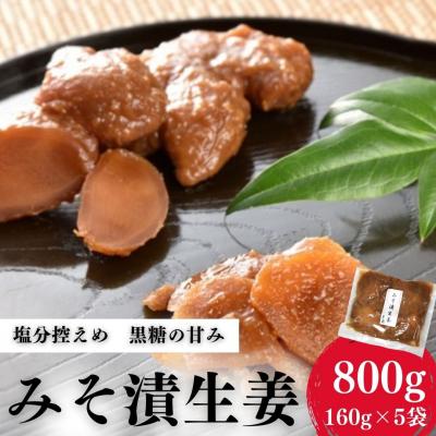 ふるさと納税 南相馬市 香の蔵 みそ漬生姜 800g(160g×5袋)【53852-003】