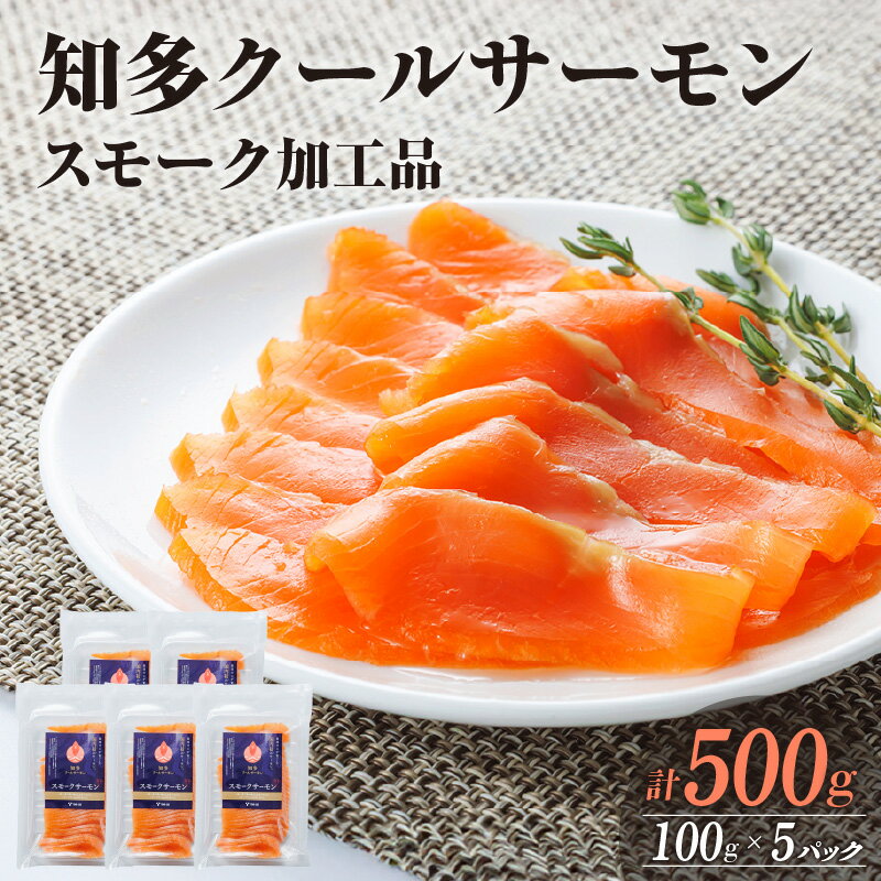 【ふるさと納税】＼テレビで紹介されました／知多クールサーモン【スモークサーモン】【100g×5パック】冷凍便 小分け 鮭 シャケ さけ サーモン 陸上養殖 燻製 濃厚 スモーク加工品 クールサーモン 真空パック 海鮮 魚 つまみ 愛知県 特産品 送料無料