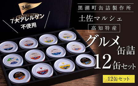 【ふるなびWEEK対象】グルメ缶詰12缶セット〈黒潮町共通返礼品〉FN-Limited-PR