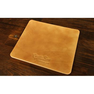 ふるさと納税 五城目町 マウスパット(牛革)ナチュラル