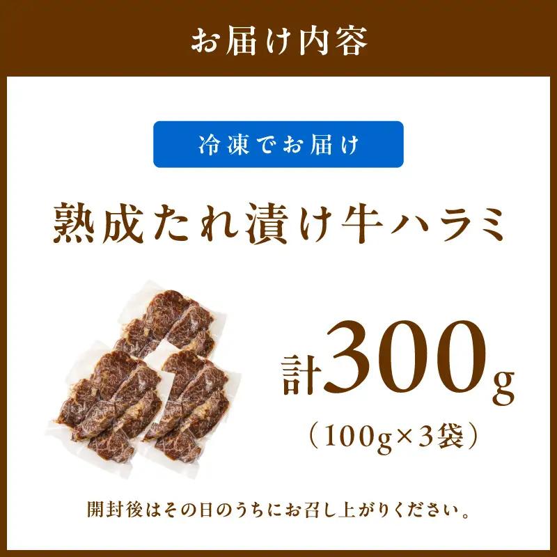 たれ漬けハラミ 1パック100ｇ×3袋