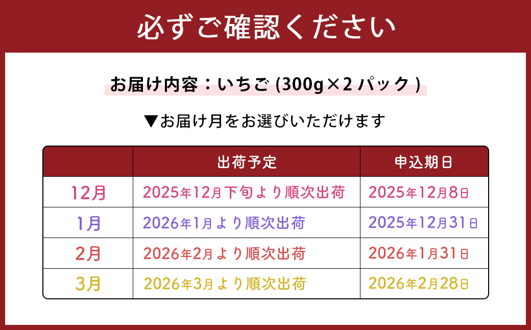 千年いちご あまおうイチゴ (300g×2パック) 3月お届け あまおう いちご イチゴ 苺 フルーツ 果物 冷蔵 送料無料 福岡県 うきは市 【2026年3月より順次発送予定】