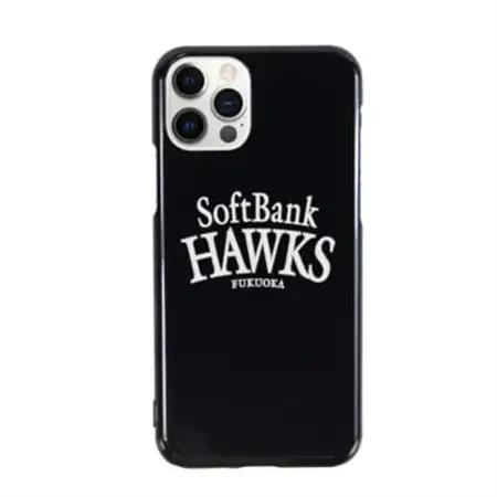 福岡ソフトバンクホークス iPhoneケース ハードタイプ logo-ip12-1-blk_雑貨   _【1229568】