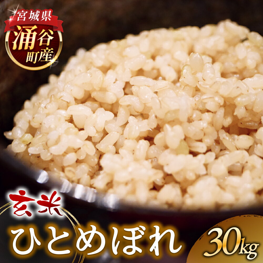 【ふるさと納税】令和7年産 ひとめぼれ　30kg　玄米 【選べる配送月】