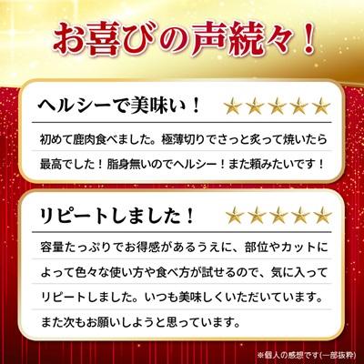ふるさと納税 稚内市 【無添加】エゾ鹿 ジビエ 贅沢5点セット 計1.3kg |  | 01