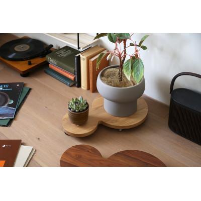 ふるさと納税 筑後市 プランターベースダブル ウォルナット 【高野木工】 |  | 02