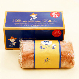 TKA010　人気スイーツ 高知老舗人気店  ミレーロール（チョコ）／香ばしいミレーチップをやさしいチョコクリームにチップイン。ふんわりチョコ生地とサクサクミレーのロールケーキ。お菓子 緊急支援 高知