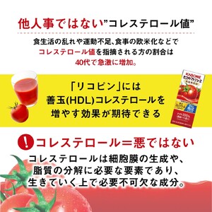 【 定期便6ヶ月連続お届け】 カゴメトマトジュース 食塩無添加 200ml 紙パック 24本   【 トマトジュース 】