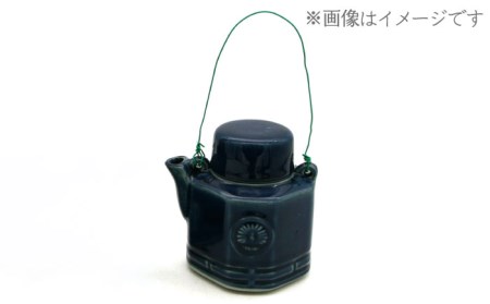 【美濃焼】高田焼 汽車 土瓶 セット (青色)【まる忠】 土瓶急須 土瓶 小 急須 きゅうす 高田焼 土瓶蒸し レトロ ティーポット [TCN006]