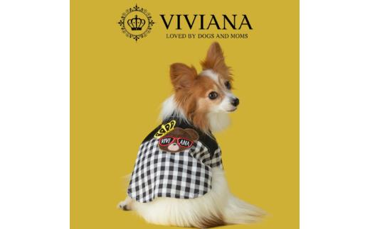 ドッグウェア「VIVIANA」ギンガムチェックシャツ／ベア