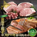 【ふるさと納税】牛肉 牛 ステーキ 食べ尽くし セット 1.2kg ( 200g × 6枚 ) 北海道 えりも町 ブランド 牛 放牧牛 花子 サーロイン リブロース ランプ イチボ シンタマ トモサンカク 肩ロース ウデ トウガラシ 肩ロース サイコロステーキ 人気 送料無料